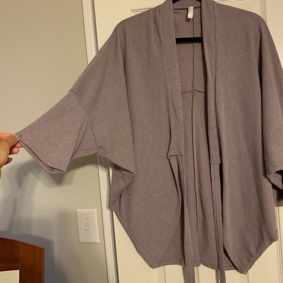 Mauve tie sweater - Picture 2 of 5